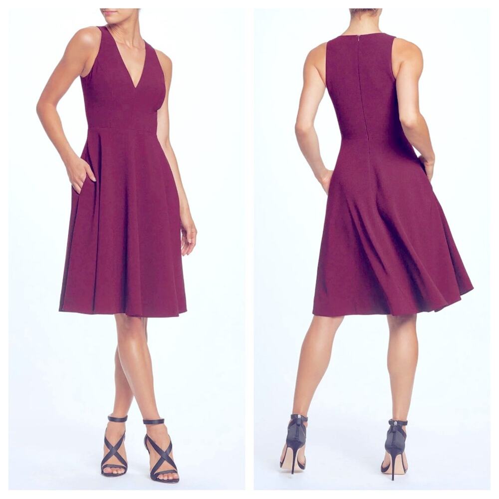 NWT Dress the Population Catalina Dress in Dark Magenta - Size M